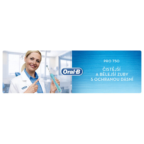 Elektrický zubní kartáček Oral-B PRO 750 CROSSACTION černý