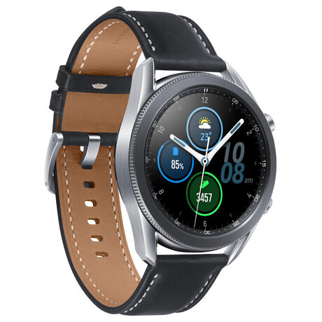 Samsung Galaxy Watch 3 45mm Silver Elegant Band Black Sm R840nzsaeue Onlineshop Cz