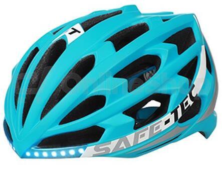 Chytrá cyklistická helma Safe-Tec TYR 2 Turquoise L (58cm - 61cm)