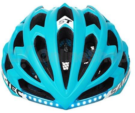 Chytrá cyklistická helma Safe-Tec TYR 2 Turquoise L (58cm - 61cm)