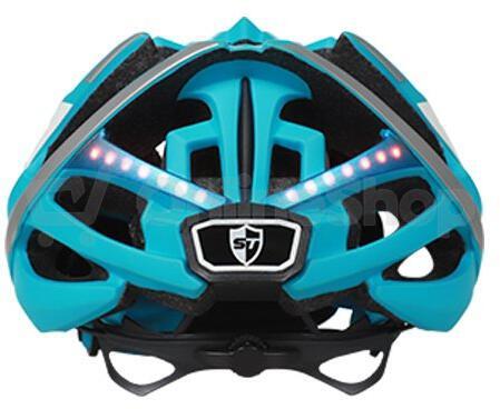 Chytrá cyklistická helma Safe-Tec TYR 2 Turquoise L (58cm - 61cm)