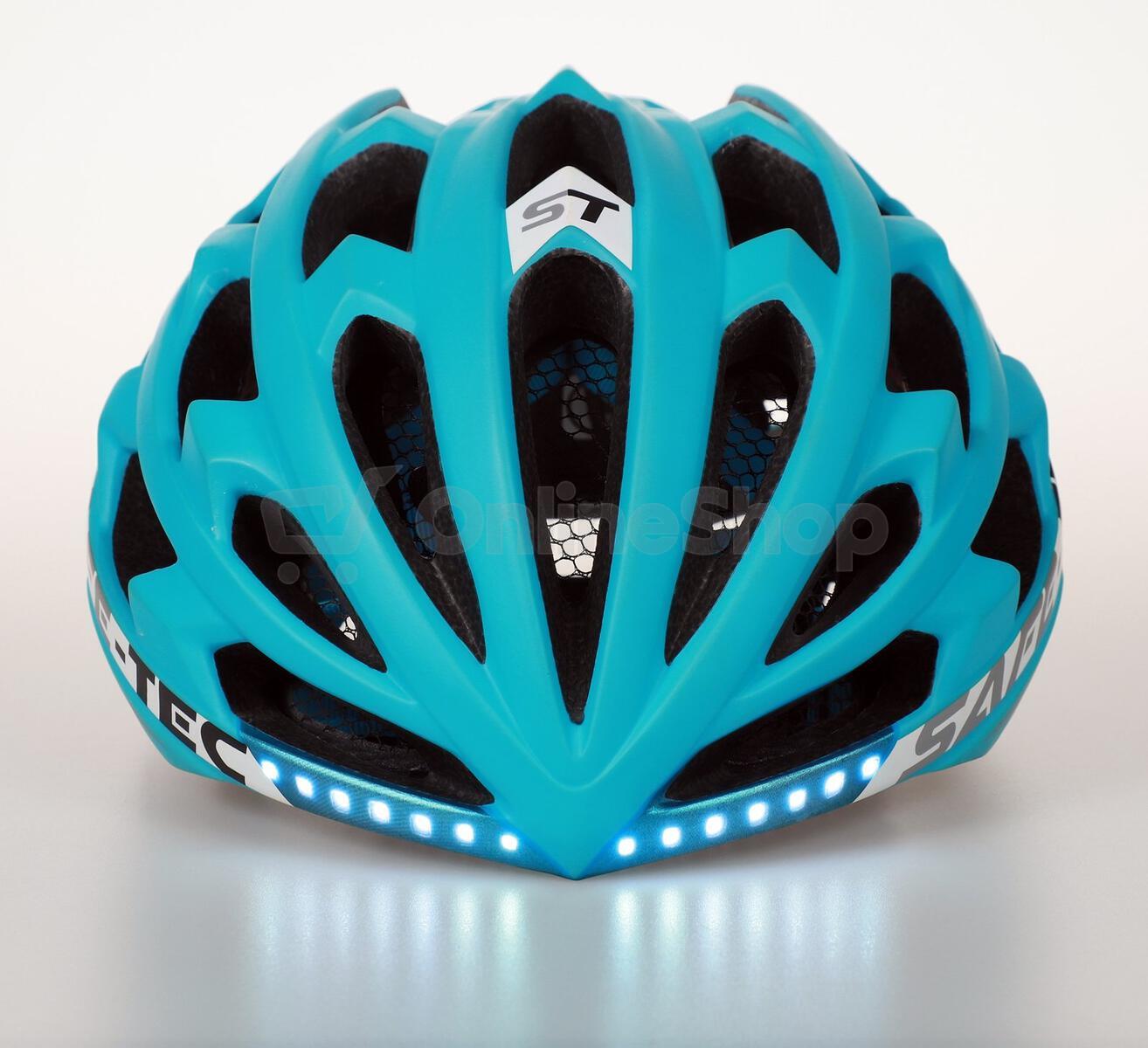 Chytrá cyklistická helma Safe-Tec TYR 2 Turquoise L (58cm - 61cm)