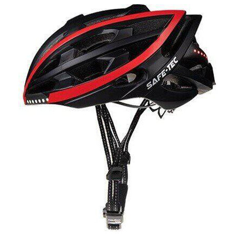 Chytr cyklistick helma Safe-Tec TYR Black Red S (53cm - 55cm)