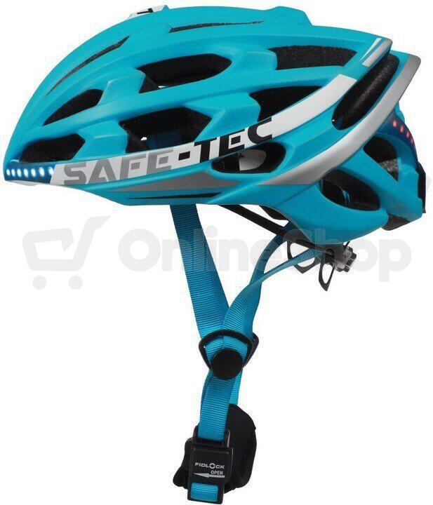 Chytrá cyklistická helma Safe-Tec TYR 2 Turquoise M (55cm - 58cm)