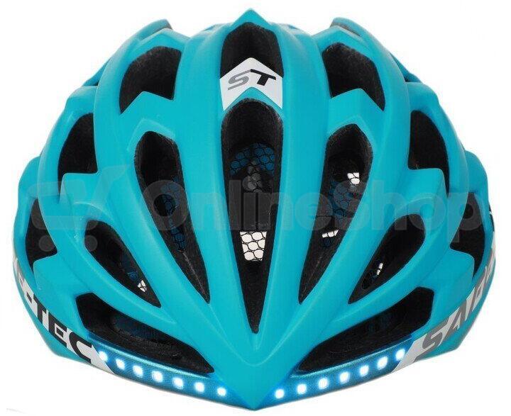Chytrá cyklistická helma Safe-Tec TYR 2 Turquoise XL (61cm - 63cm)