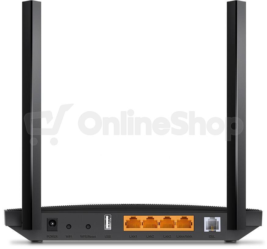 TP-Link Archer VR400 VDSL/ADSL WiFi AC1200 modem Gb router, 1xUSB 2.0