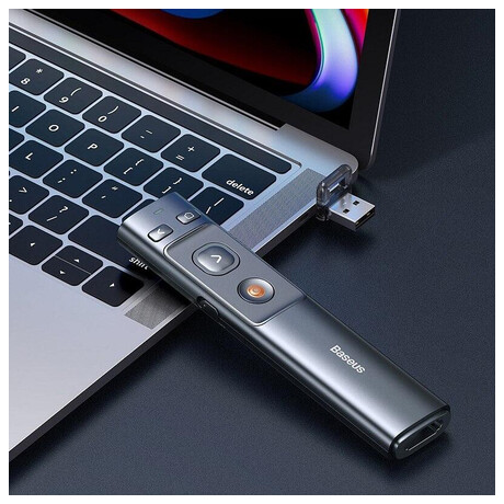 Baseus Orange Dot Multifunctionale remote control for presentation, with a&nbsp;laser pointer (foto 5)