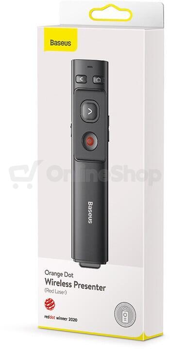 Baseus Orange Dot Multifunctionale remote control for presentation, with a laser pointer