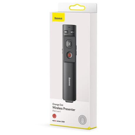 Baseus Orange Dot Multifunctionale remote control for presentation, with a laser pointer