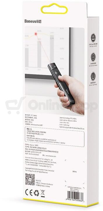Baseus Orange Dot Multifunctionale remote control for presentation, with a laser pointer