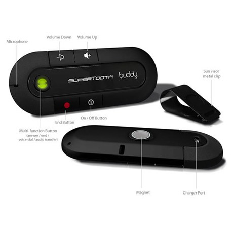 Handsfree do auta Celly SuperTooth BUDDY Bluetooth - ern - SuperTooth BUDDY- Bluetooth HF na stntko, MultiPoint, AutoConnect, AutoPairing (foto 2)