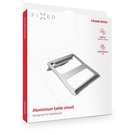 FIXED Frame BOOK na&nbsp;stůl pro notebooky, stříbrný (foto 6)