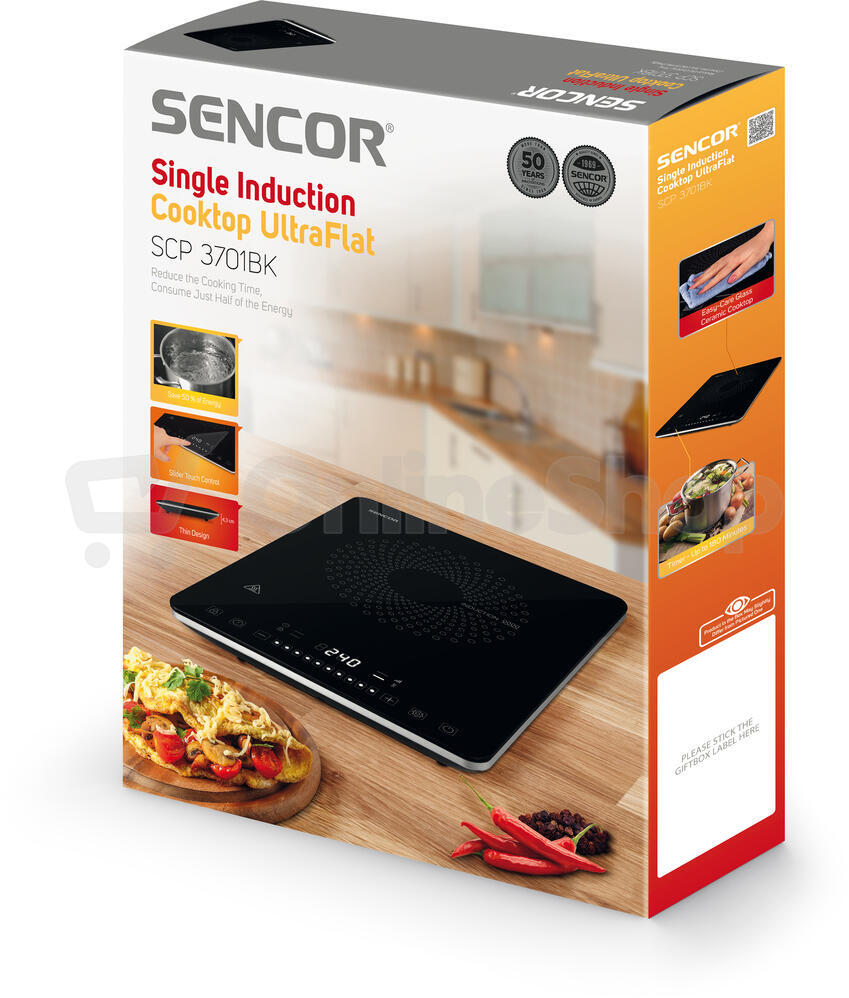 Indukční vařič Sencor SCP 3701BK