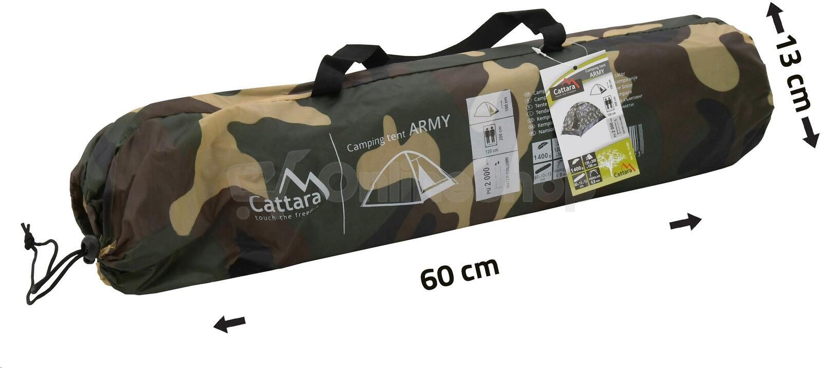 Stan Cattara ARMY pro 2 osoby 200 x 120 x 100 cm