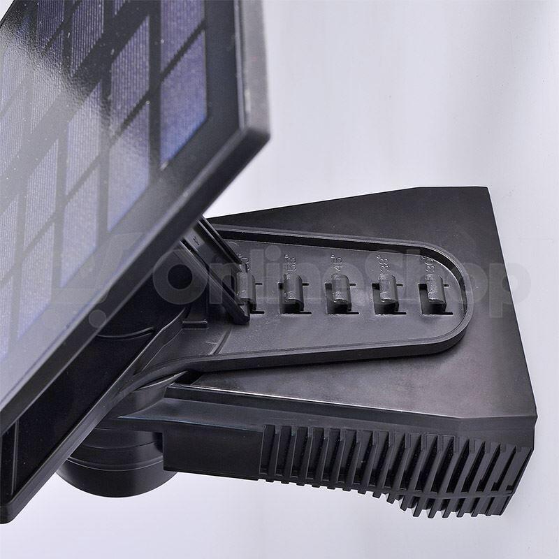 Solight LED solární osvětlení se senzorem, 8W, 600lm, Li-on, černá