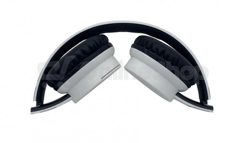 Bluetooth sluchátka ALIGATOR AH02, FM, SD karta, bílá