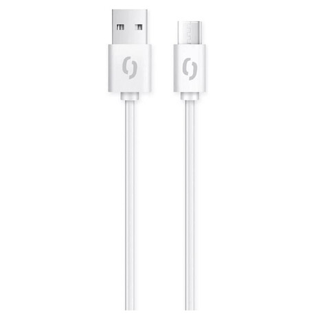 Datový kabel ALIGATOR 2A USB-C 1m, bílý