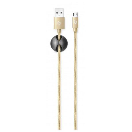 Datový kabel ALIGATOR PREMIUM 2A, Micro USB zlatý