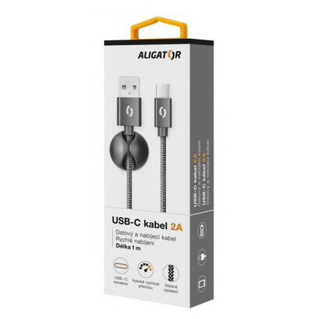 Aligator PREMIUM 2A, USB-C černý (foto 6)