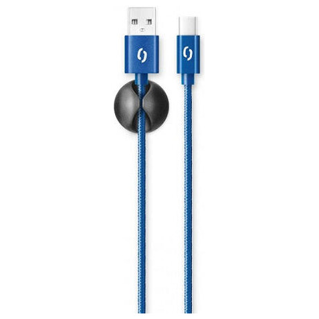 Datový kabel ALIGATOR PREMIUM 2A, USB-C modrý