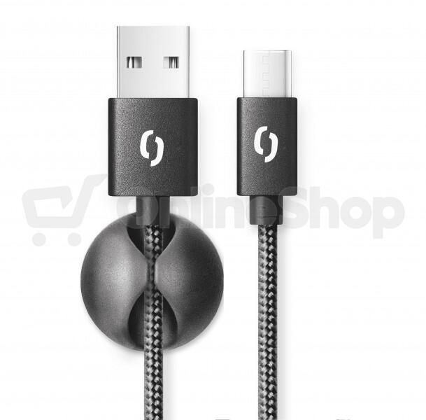 Dat. kab. ALIGATOR PREMIUM 2A, USB-C 2m černý