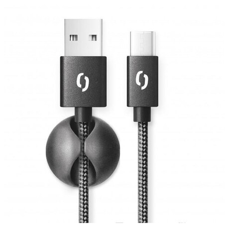 Dat. kab. ALIGATOR PREMIUM 2A, USB-C 2m černý