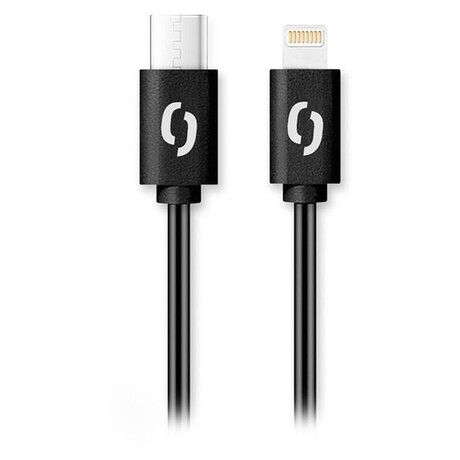 Datový kabel ALIGATOR POWER 3A, USB-C/Lightning, 1m černý