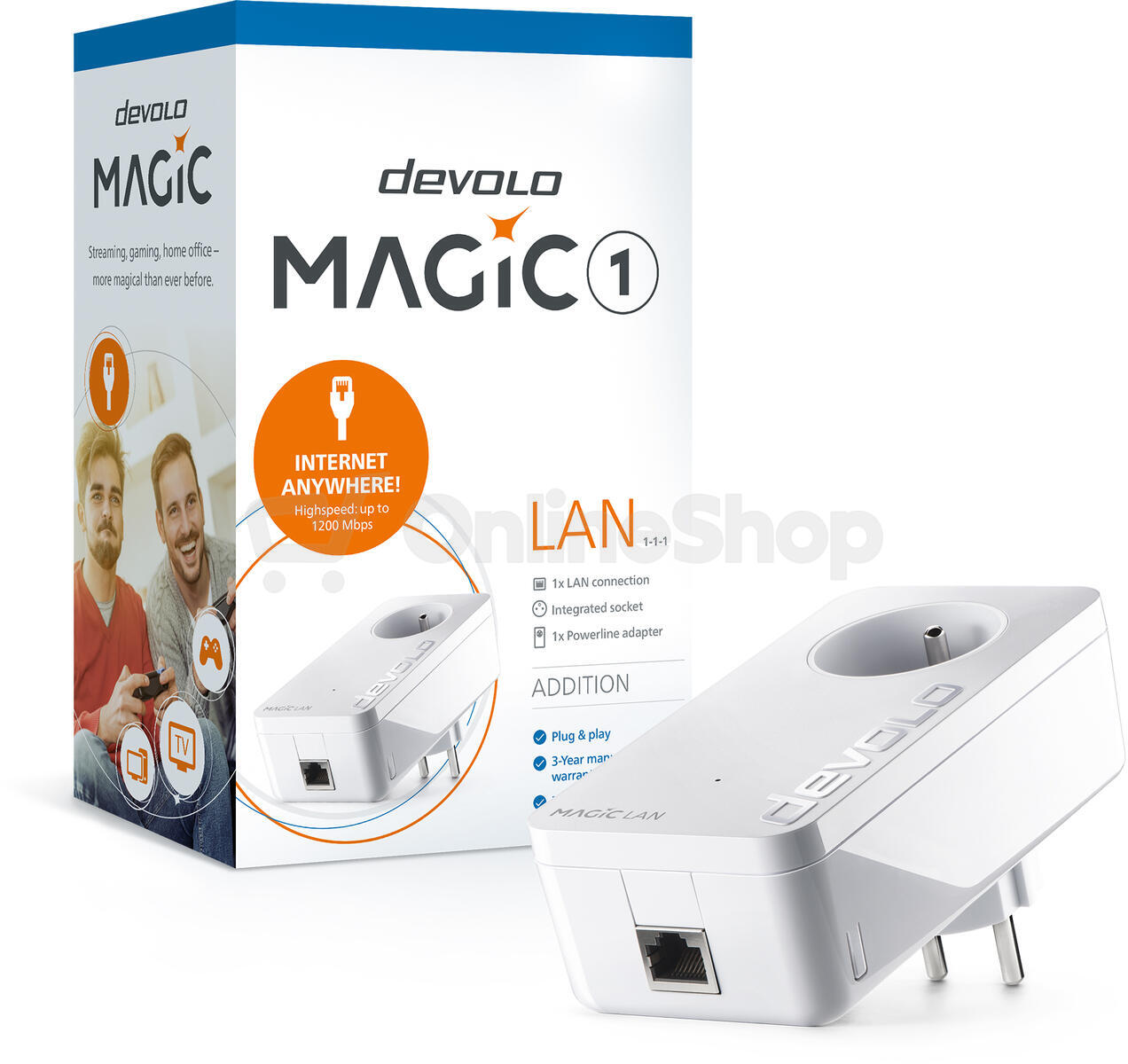 Devolo Magic 1 LAN 1-1-1 Addition rozšiřující modul 1200 Mbps (8291)