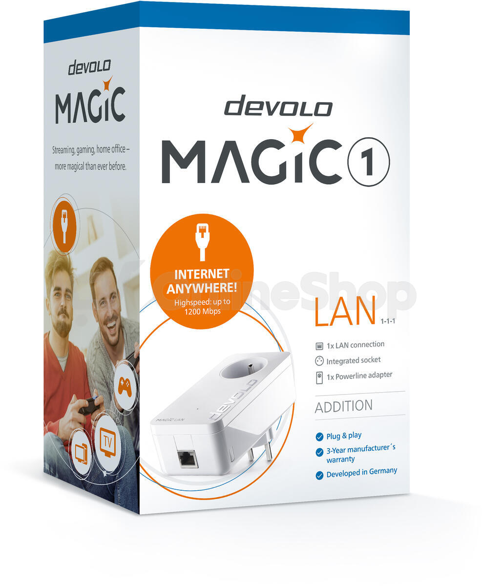 Devolo Magic 1 LAN 1-1-1 Addition rozšiřující modul 1200 Mbps (8291)