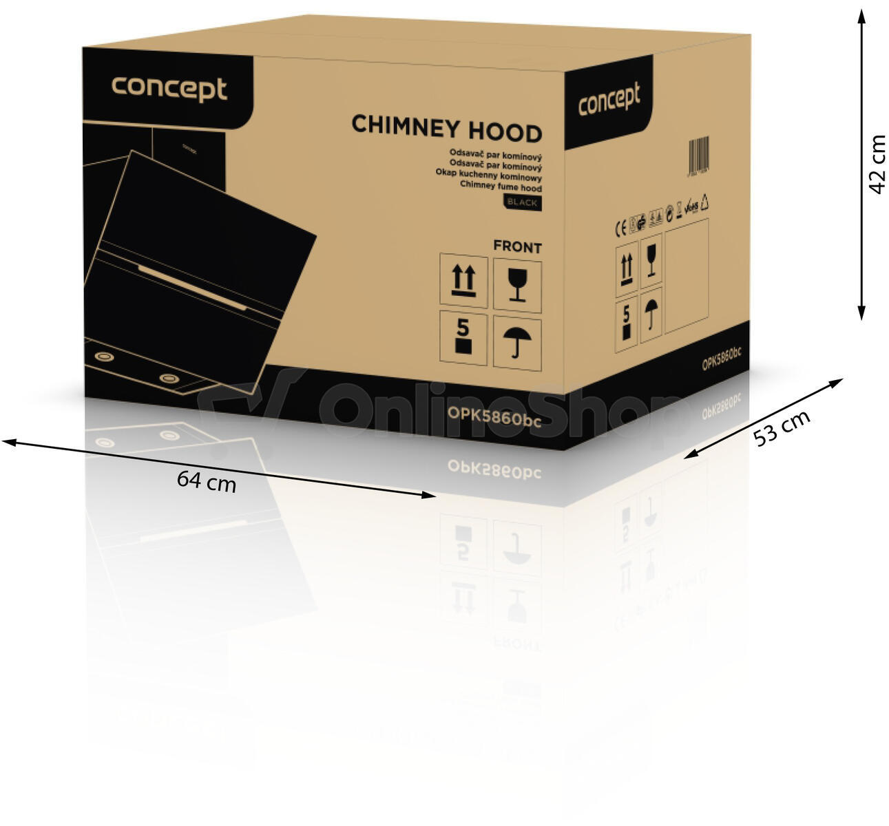 Odsavač par Concept OPK5860bc BLACK