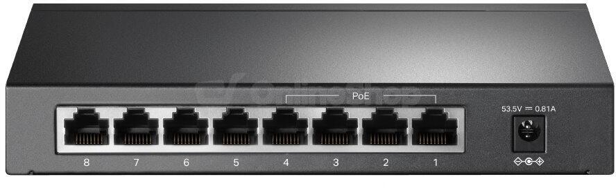TP-Link switch TL-SF1008LP (8x100Mb/s, 4xPoE, 41W, fanless)