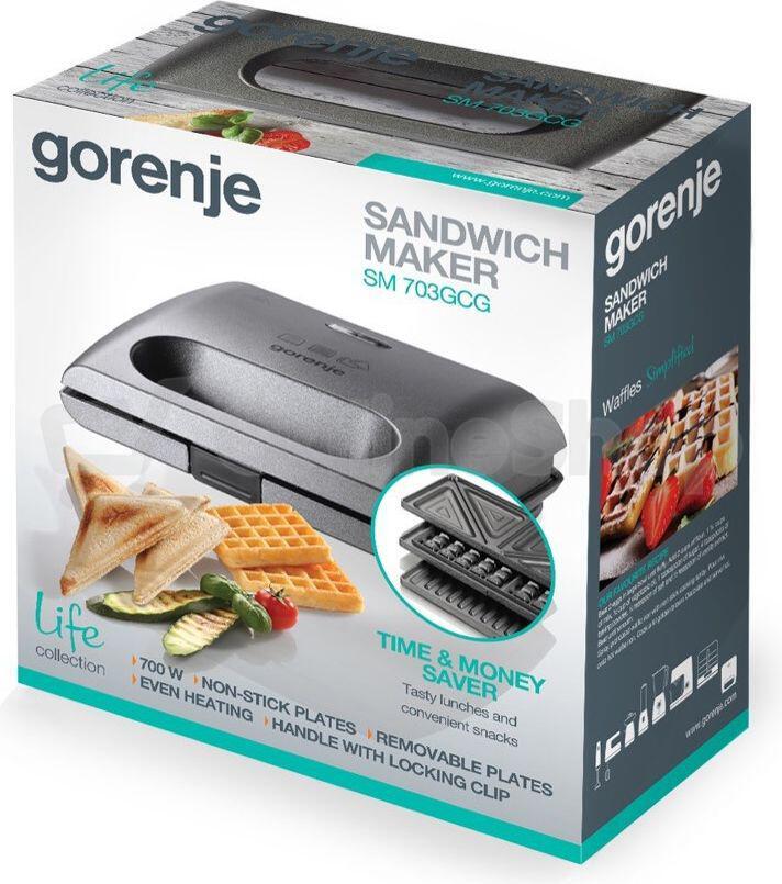 Sendvičovač Gorenje SM703GCG 3v1