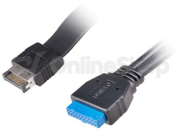 AKASA - USB 3.1 gen 2 typ C a 2xTyp A 3.0 záslepka (AK-CBUB52-50BK)