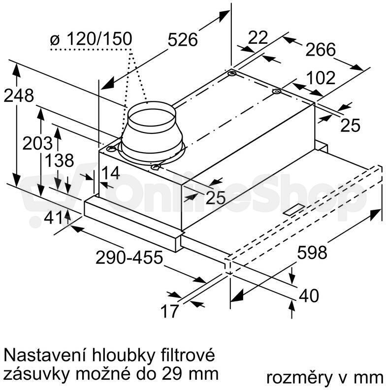 Odsavač par Bosch DFL063W56