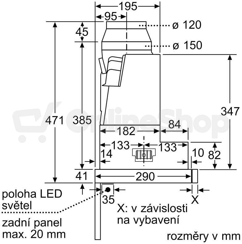 Odsavač par BOSCH DFR067A52