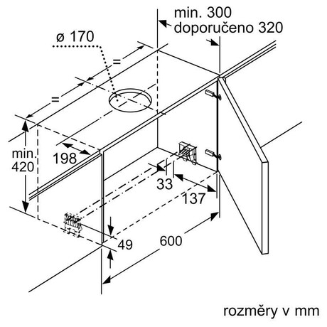 Odsava par BOSCH DFR067A52