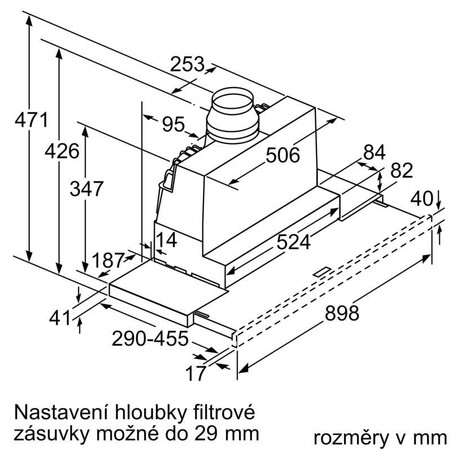 Odsava par BOSCH DFR097A52