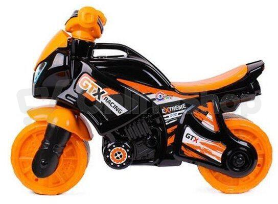 Odrážedlo Teddies motorka oranžovo-černá