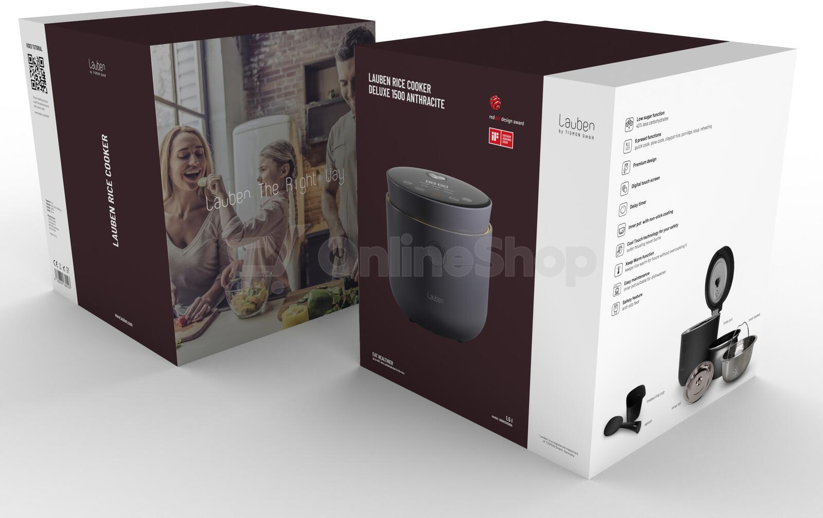 Rýžovar Lauben Low Sugar Rice Cooker 1500AT