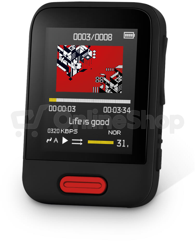 MP3/MP4 přehrávač Sencor SFP 7716 BK 16GB
