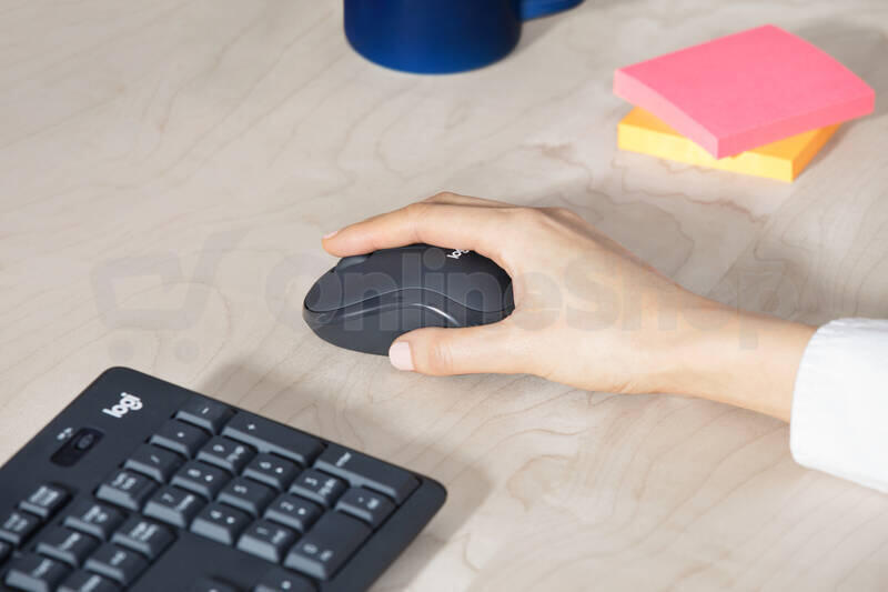 Klávesnice s myší Logitech MK295 Silent, CZ/SK, graphite