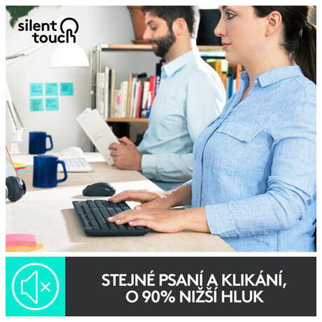 Logitech MK295 Silent, CZ/SK, graphite (foto 6)