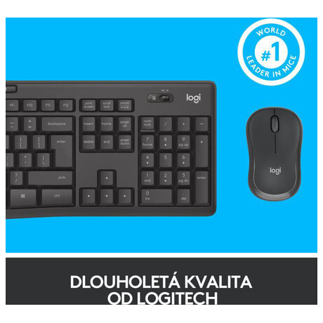 Logitech MK295 Silent, CZ/SK, graphite (foto 12)