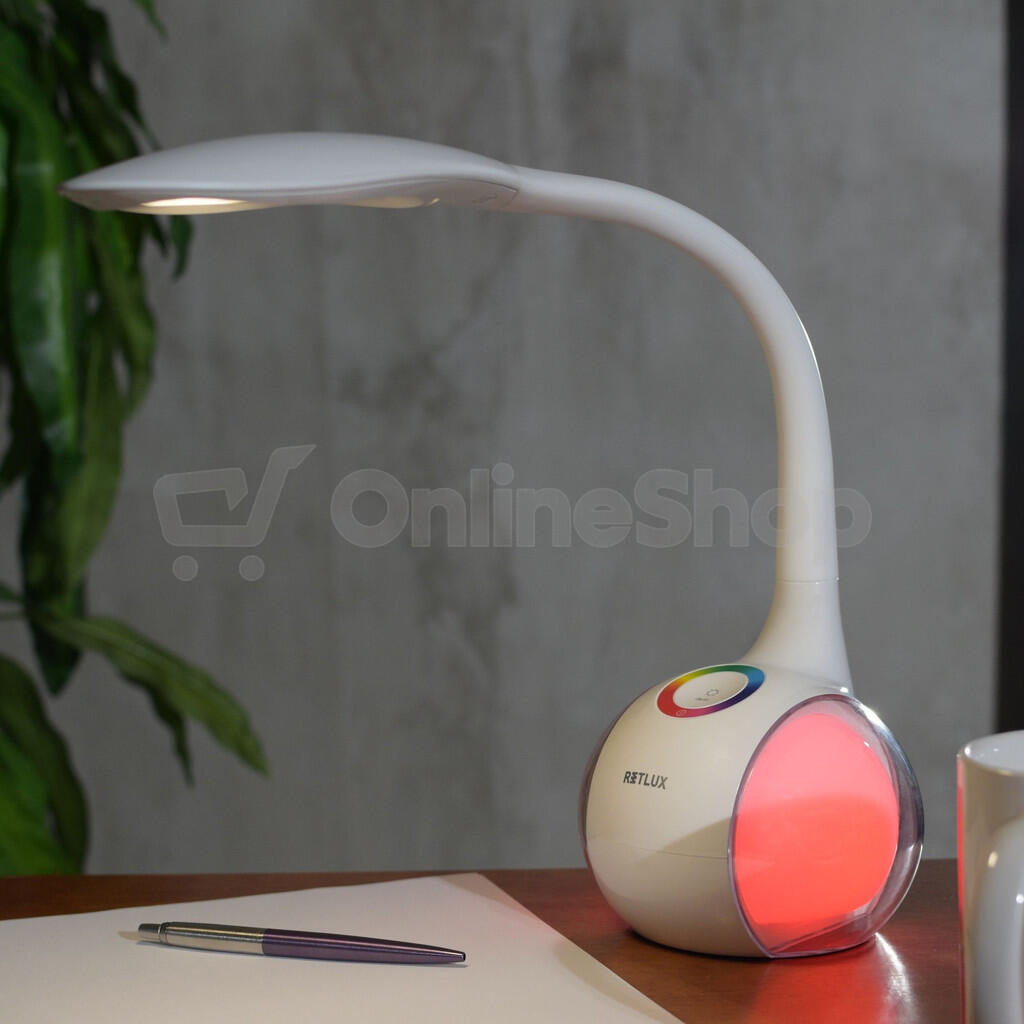 LED lampa RETLUX RTL 202, bílá