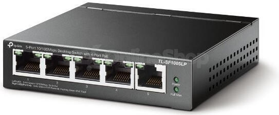 TP-Link TL-SF1005LP 5x10/100 (4xPOE) 41W Desktop Steel CCTV Switch