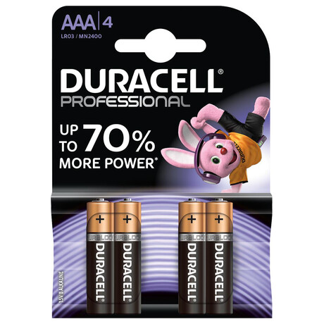 SET Alkalickch bateri Duracell Professional AAA 2400 12ks