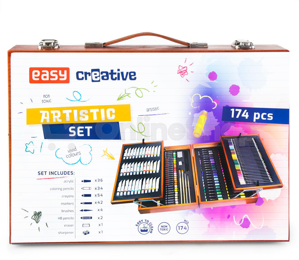 Kreativní výtvarná sada Easy 174 ks