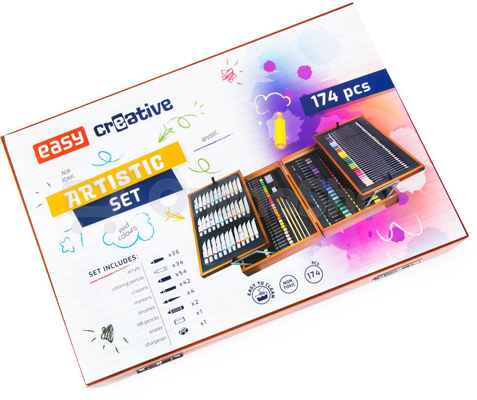 Kreativní výtvarná sada Easy 174 ks