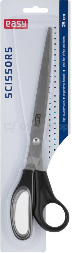 Kancelářské nůžky EASY 25 cm, černé