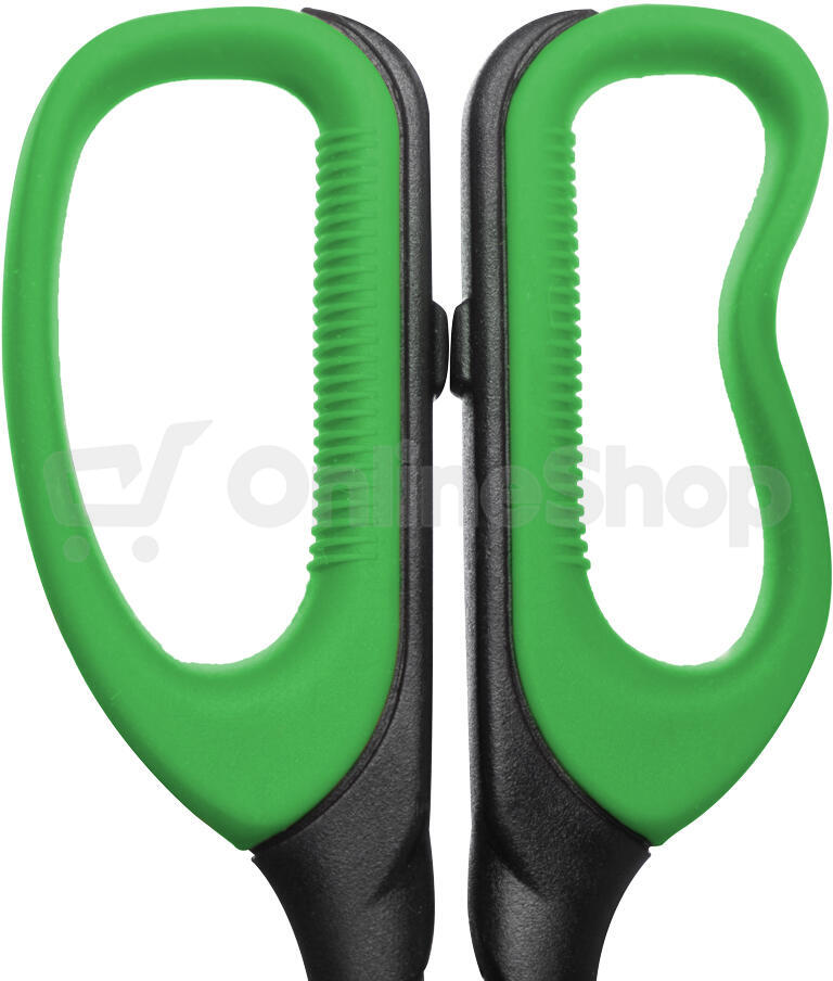 Nůžky EASY s měkkým úchytem 15 cm, zelené